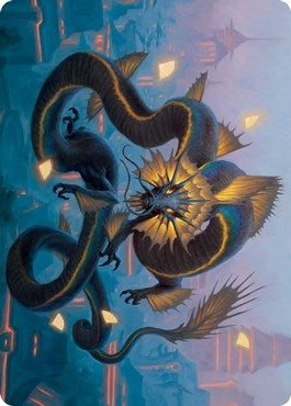Ao, the Dawn Sky Art Card (25/81) (25) (Art Series: Kamigawa: Neon Dynasty)