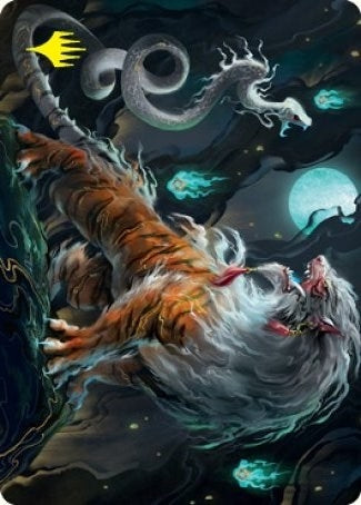 Gloomshrieker Art Card (Gold-Stamped Signature) (28) (Art Series: Kamigawa: Neon Dynasty)