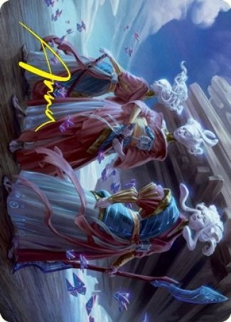 Guardians of Oboro Art Card (Gold-Stamped Signature) (30) (Art Series: Kamigawa: Neon Dynasty)