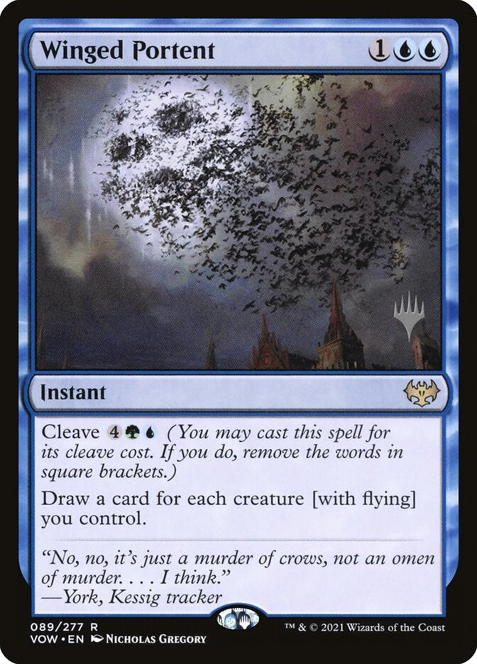 Winged Portent (Promo Pack: Kamigawa: Neon Dynasty)