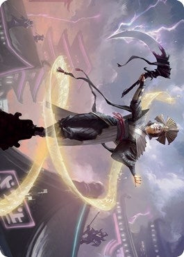 Naomi, Pillar of Order Art Card (35) (Art Series: Kamigawa: Neon Dynasty)