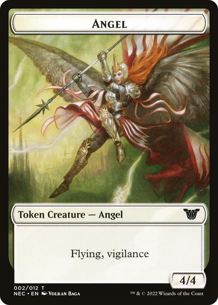 Angel // Elephant Double-Sided Token (2 // 8) (Commander: Kamigawa: Neon Dynasty)