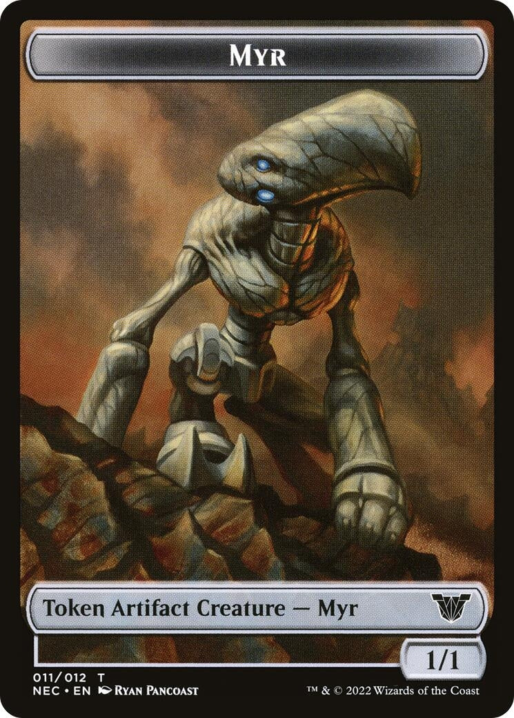 Myr // Pilot Double-Sided Token (11 // 1) (Commander: Kamigawa: Neon Dynasty)