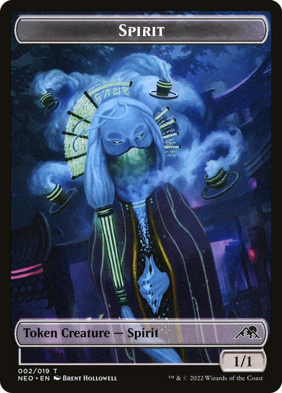 Spirit (002) // Treasure (017) Double Sided Token (2 // 17) (Kamigawa: Neon Dynasty)