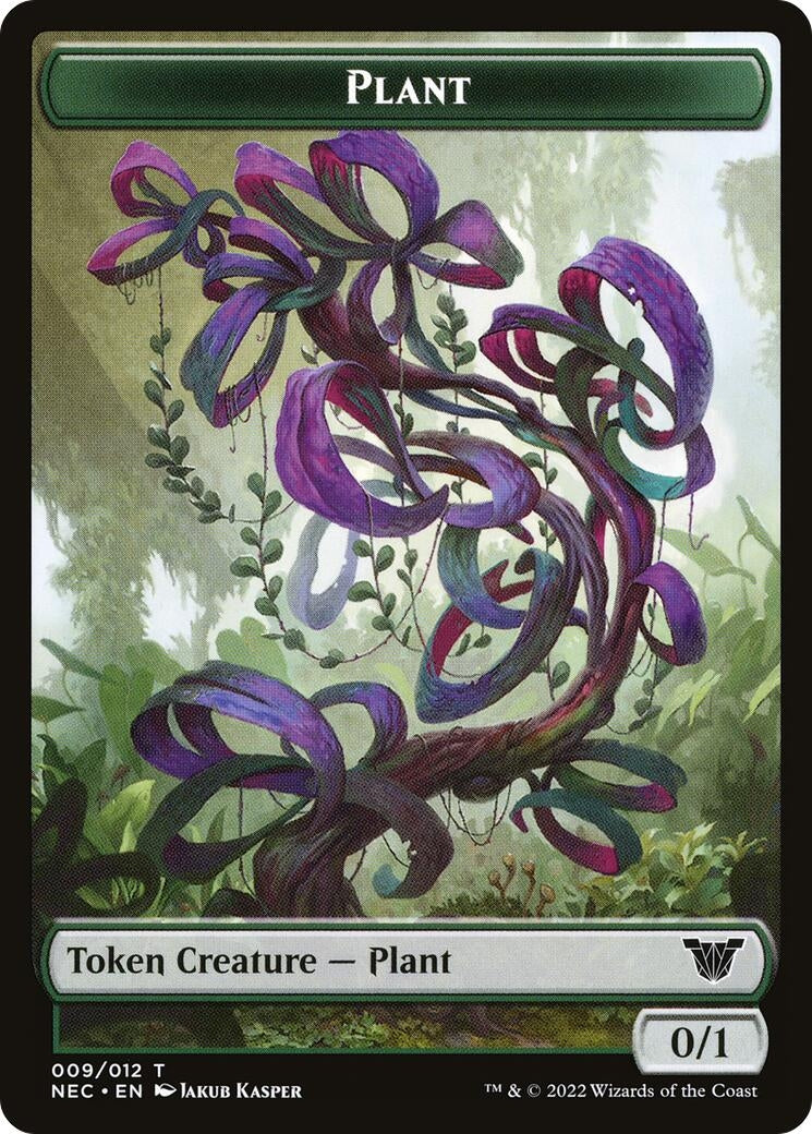 Plant // Treasure Double-Sided Token (9 // 17) (Commander: Kamigawa: Neon Dynasty)