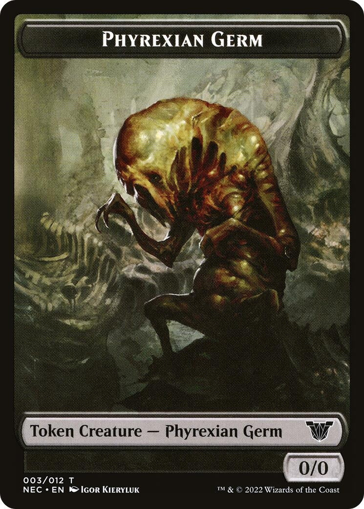 Phyrexian Germ // Spirit (002) Double-Sided Token (3 // 2) (Commander: Kamigawa: Neon Dynasty)