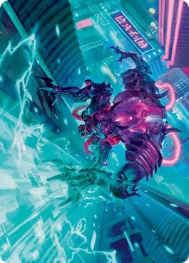 Surgehacker Mech Art Card (45) (Art Series: Kamigawa: Neon Dynasty)