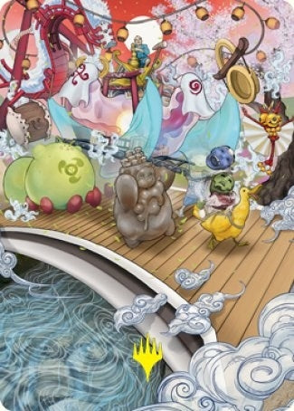 March of Otherworldly Light Art Card (Gold-Stamped Signature) (48) (Art Series: Kamigawa: Neon Dynasty)