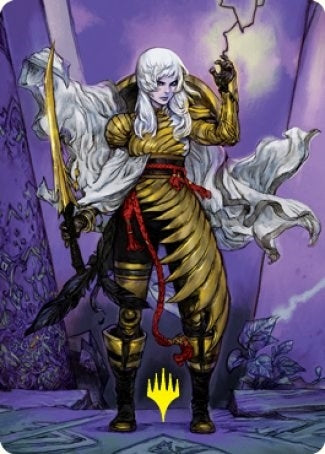 The Wandering Emperor Art Card (49/81) (Gold-Stamped Signature) (49) (Art Series: Kamigawa: Neon Dynasty)