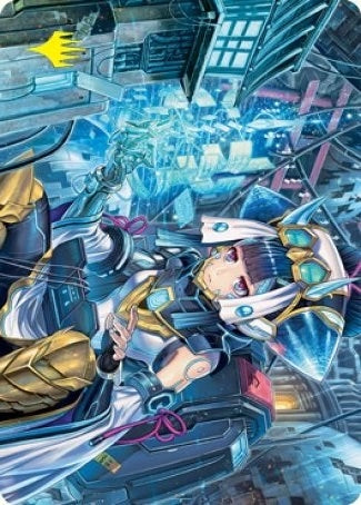Covert Technician Art Card (Gold-Stamped Signature) (51) (Art Series: Kamigawa: Neon Dynasty)