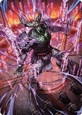 Hidetsugu, Devouring Chaos Art Card (56) (Art Series: Kamigawa: Neon Dynasty)