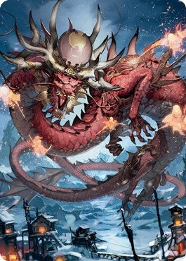 Atsushi, the Blazing Sky Art Card (61/81) (61) (Art Series: Kamigawa: Neon Dynasty)