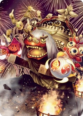 March of Reckless Joy Art Card (62) (Art Series: Kamigawa: Neon Dynasty)