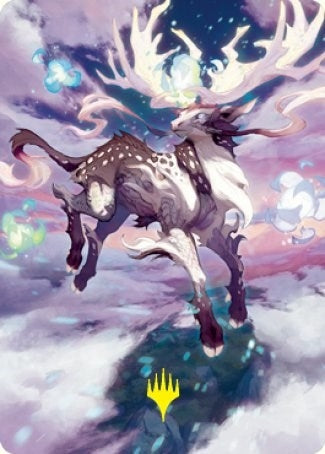 Hinata, Dawn-Crowned Art Card (Gold-Stamped Signature) (68) (Art Series: Kamigawa: Neon Dynasty)