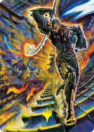 Kaito Shizuki Art Card (71/81) (Gold-Stamped Signature) (71) (Art Series: Kamigawa: Neon Dynasty)