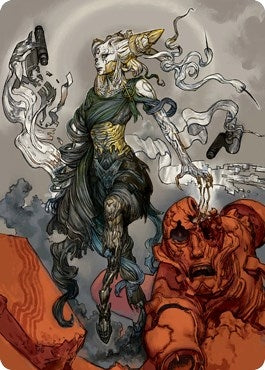 Tamiyo, Compleated Sage Art Card (76) (Art Series: Kamigawa: Neon Dynasty)