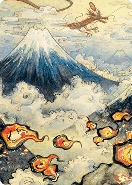 Mountain (299) Art Card (78) (Art Series: Kamigawa: Neon Dynasty)