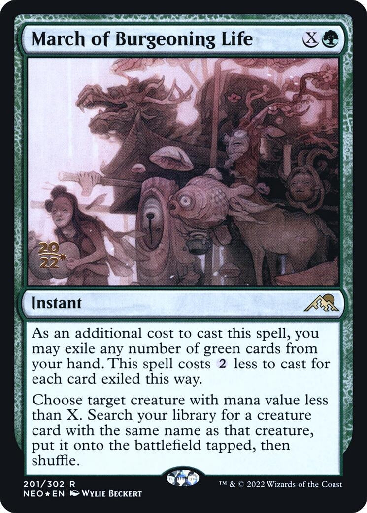 March of Burgeoning Life (201) (Prerelease Cards)