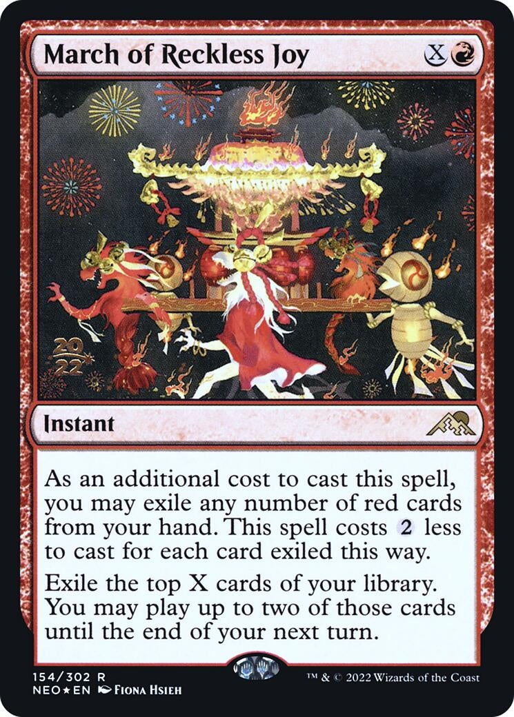 March of Reckless Joy (154) (Prerelease Cards)