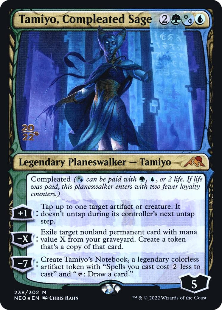 Tamiyo, Compleated Sage (238) (Prerelease Cards)