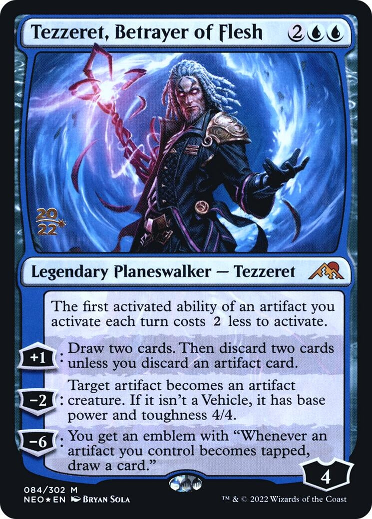 Tezzeret, Betrayer of Flesh (84) (Prerelease Cards)