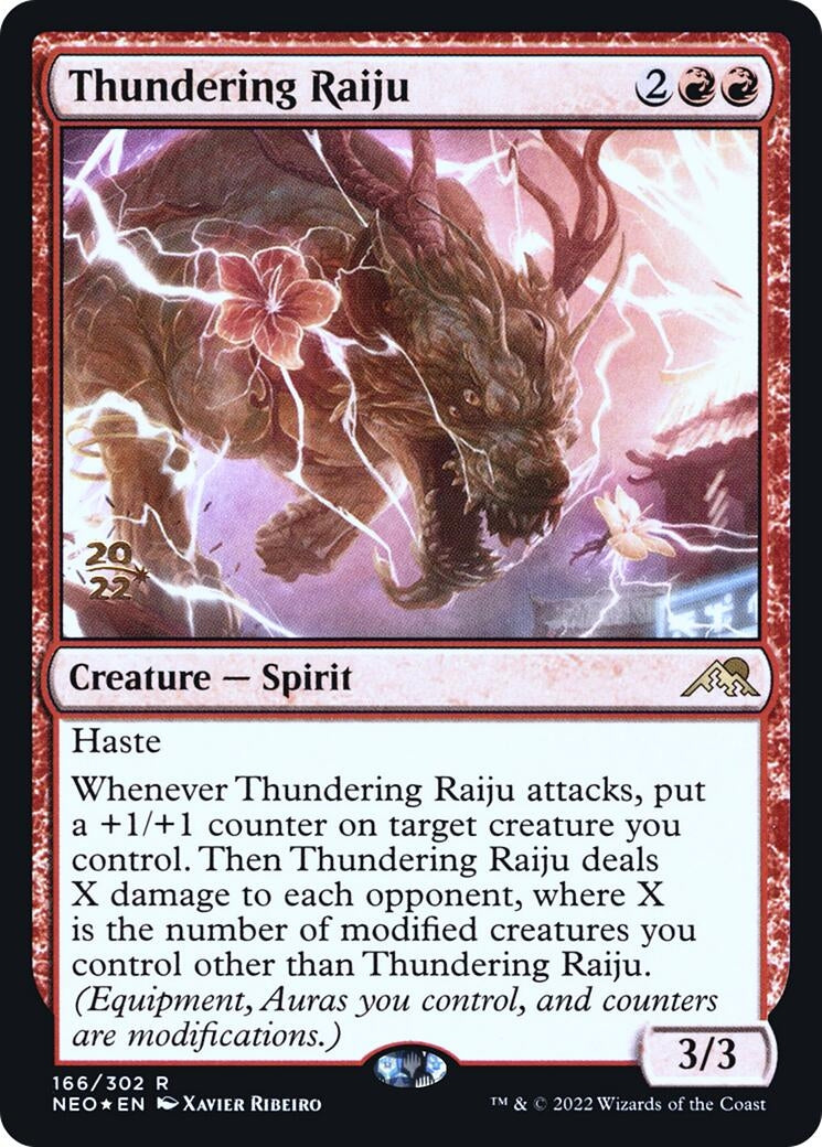 Thundering Raiju (166) (Prerelease Cards)