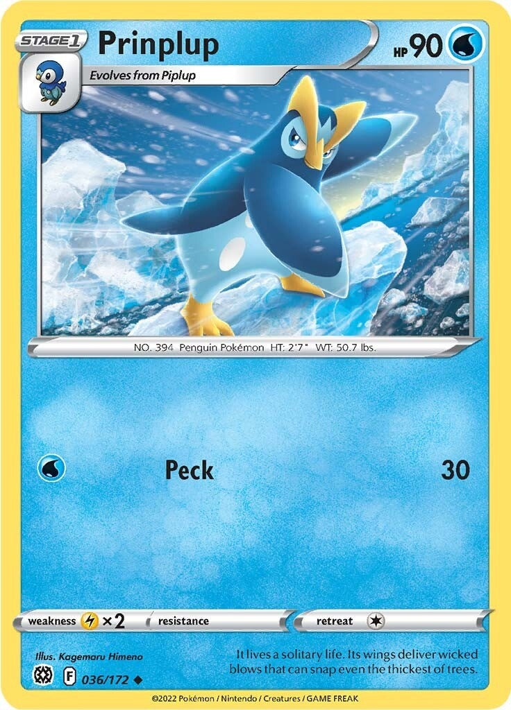 Image for Prinplup (036/172) (SWSH09: Brilliant Stars) - Pokemon