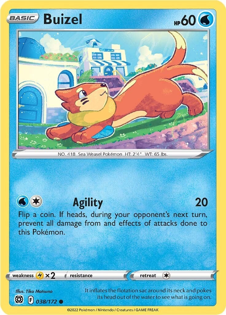 Image for Buizel (038/172) (SWSH09: Brilliant Stars) - Pokemon