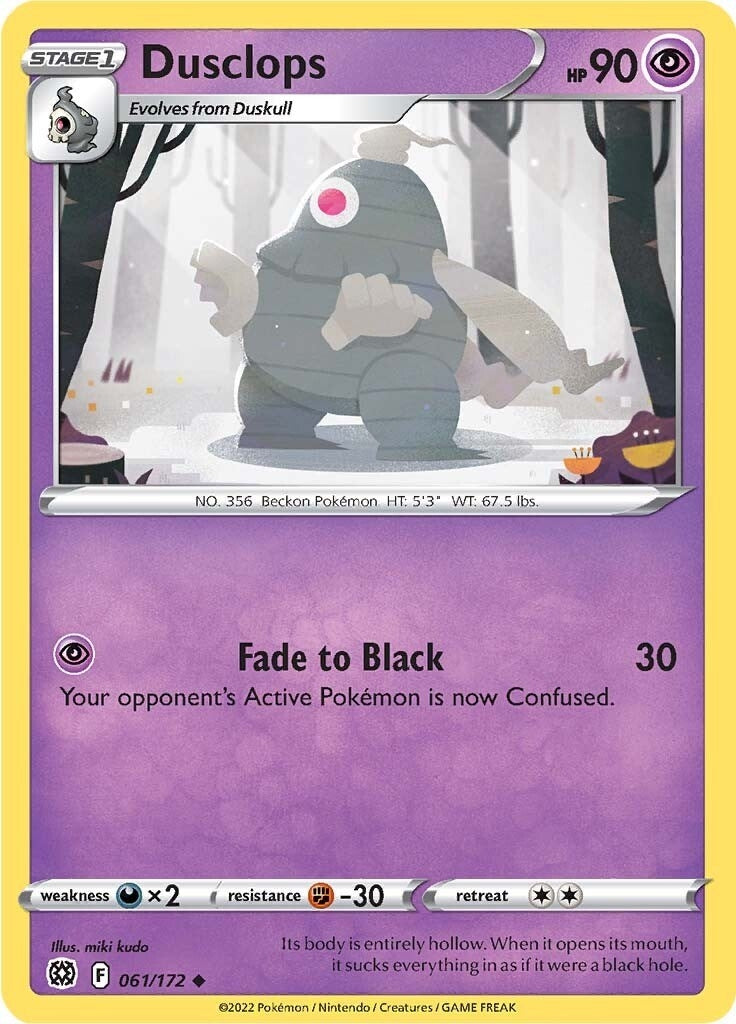 Image for Dusclops (061/172) (SWSH09: Brilliant Stars) - Pokemon