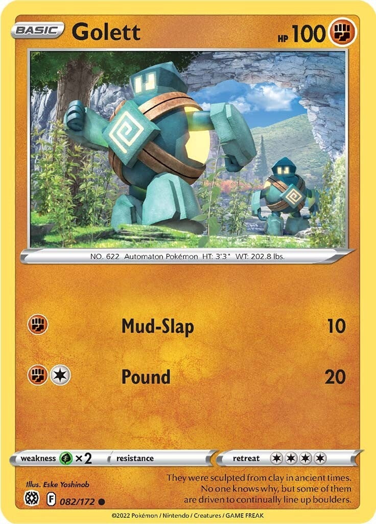 Image for Golett (082/172) (SWSH09: Brilliant Stars) - Pokemon