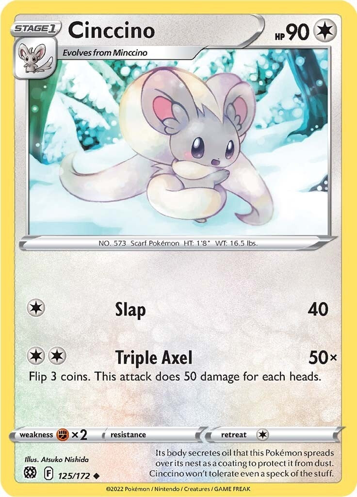 Image for Cinccino (125/172) (SWSH09: Brilliant Stars) - Pokemon