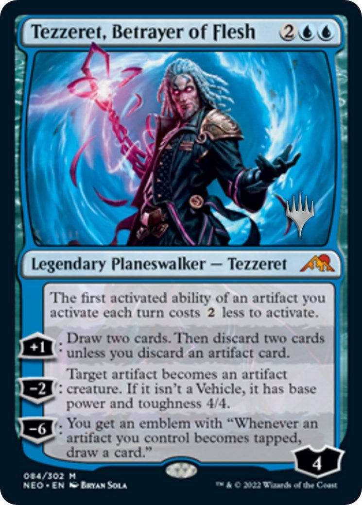 Tezzeret, Betrayer of Flesh (84) (Promo Pack: Kamigawa: Neon Dynasty)