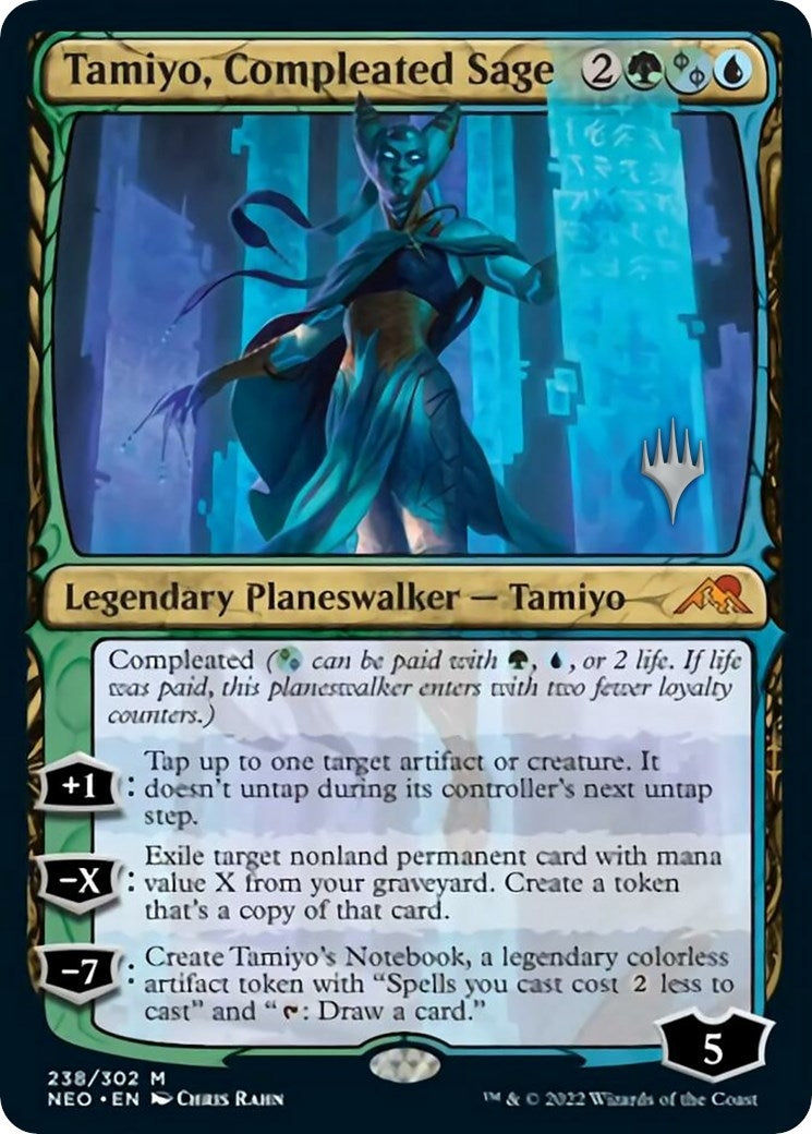 Tamiyo, Compleated Sage (238) (Promo Pack: Kamigawa: Neon Dynasty)