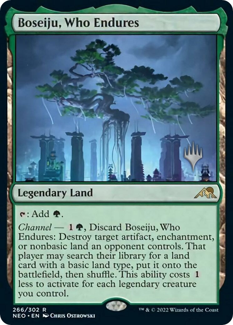 Boseiju, Who Endures (266) (Promo Pack: Kamigawa: Neon Dynasty)