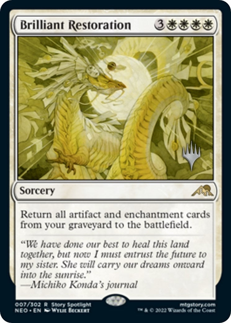 Brilliant Restoration (7) (Promo Pack: Kamigawa: Neon Dynasty)