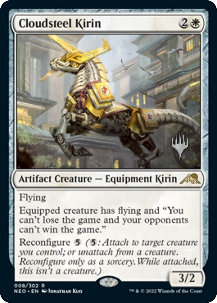 Cloudsteel Kirin (8) (Promo Pack: Kamigawa: Neon Dynasty)