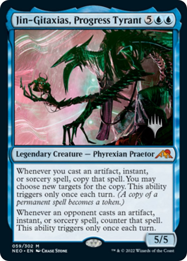 Jin-Gitaxias, Progress Tyrant (59) (Promo Pack: Kamigawa: Neon Dynasty)
