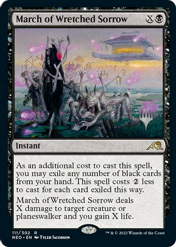 March of Wretched Sorrow (111) (Promo Pack: Kamigawa: Neon Dynasty)