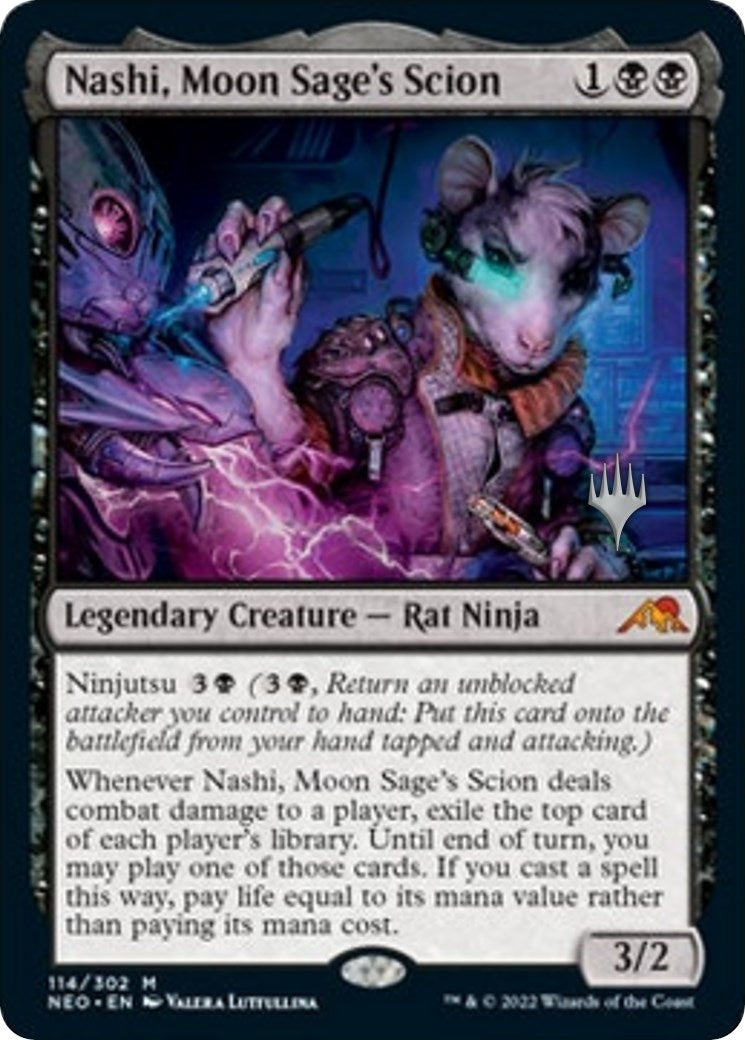 Nashi, Moon Sage's Scion (114) (Promo Pack: Kamigawa: Neon Dynasty)