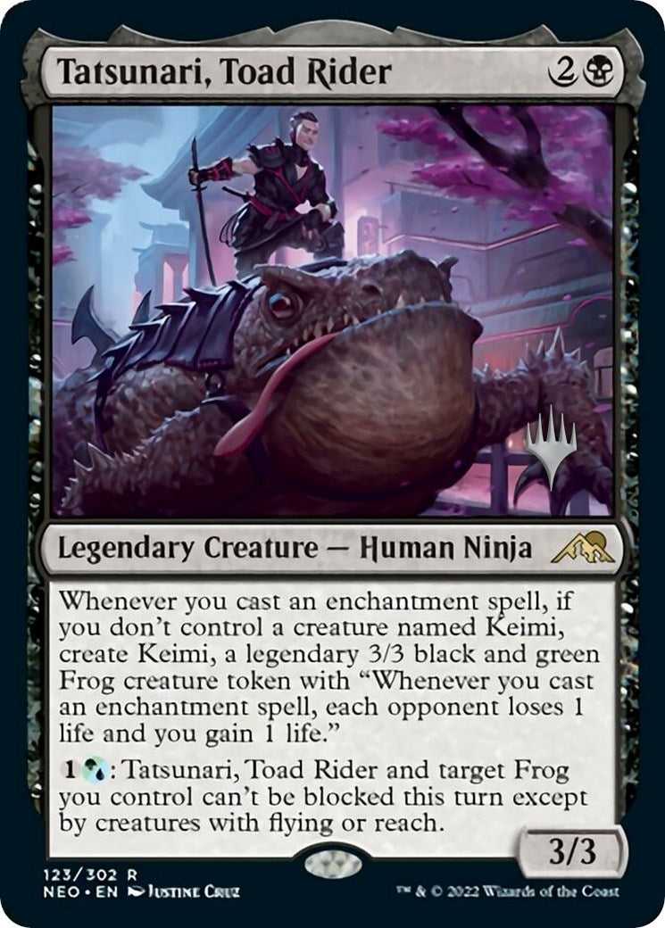 Tatsunari, Toad Rider (123) (Promo Pack: Kamigawa: Neon Dynasty)