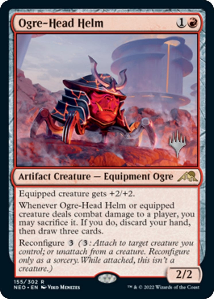 Ogre-Head Helm (155) (Promo Pack: Kamigawa: Neon Dynasty)