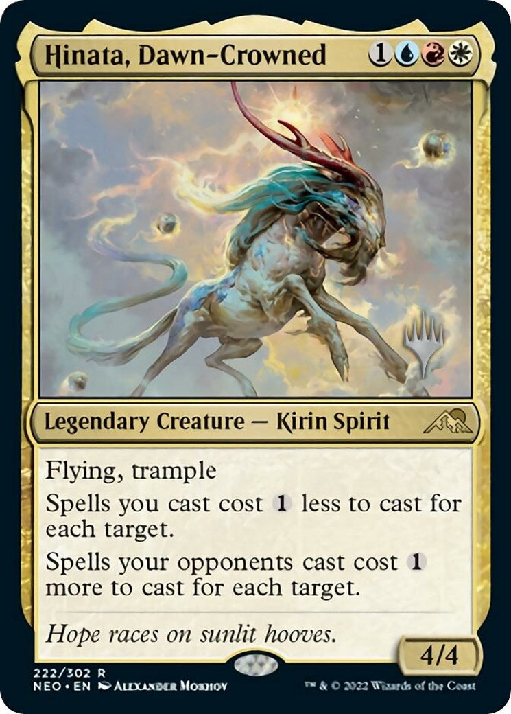 Hinata, Dawn-Crowned (222) (Promo Pack: Kamigawa: Neon Dynasty)