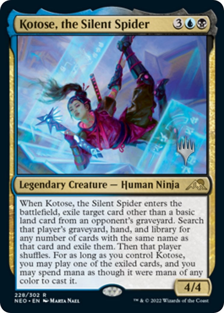 Kotose, the Silent Spider (228) (Promo Pack: Kamigawa: Neon Dynasty)