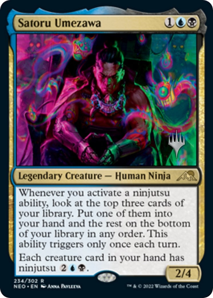 Satoru Umezawa (234) (Promo Pack: Kamigawa: Neon Dynasty)