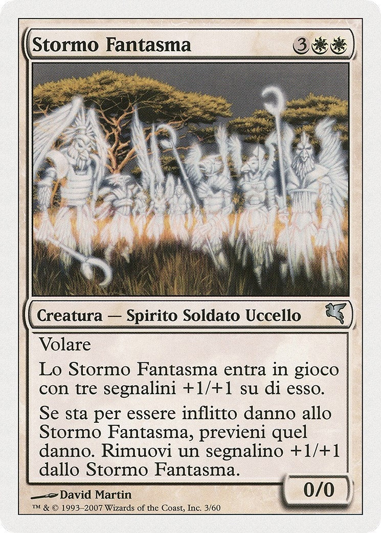 Phantom Flock (Italian) - "Stormo Fantasma" (C3) (C3) (Magic Encyclopedia 2005 (Salvat/Hachette))