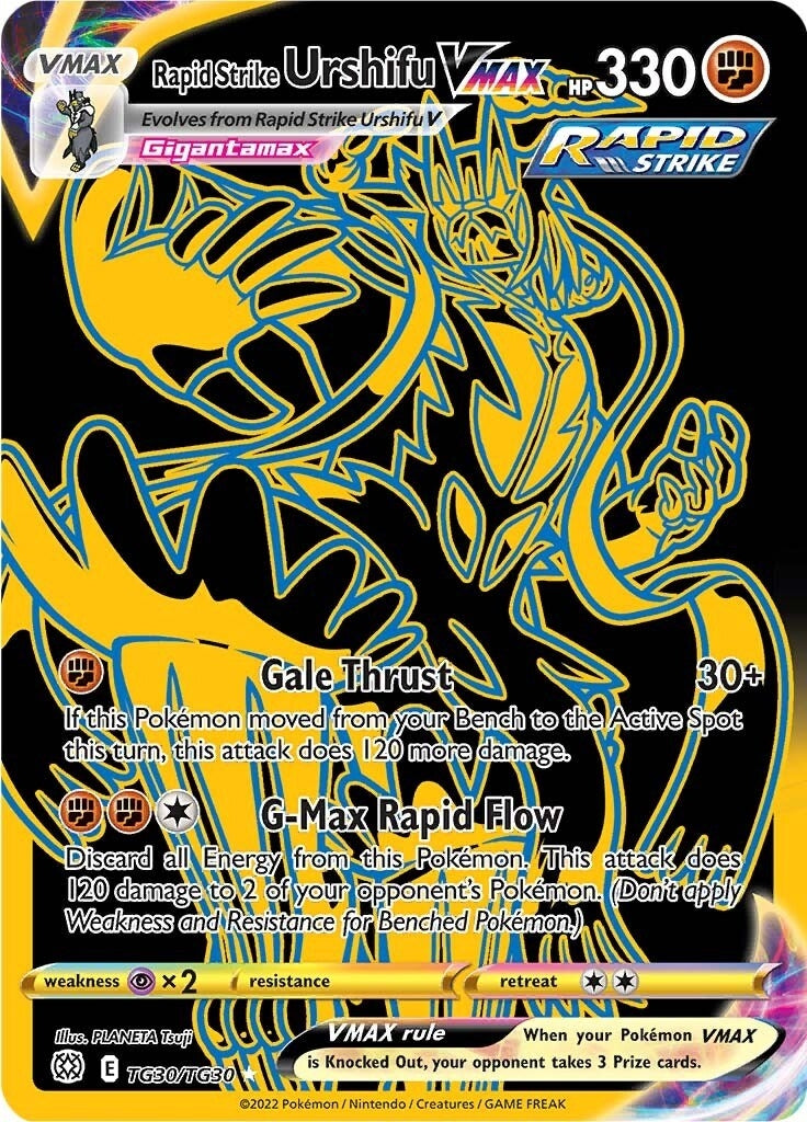 Image for Rapid Strike Urshifu VMAX (Secret) (TG30/TG30) (SWSH09: Brilliant Stars Trainer Gallery) - Pokemon