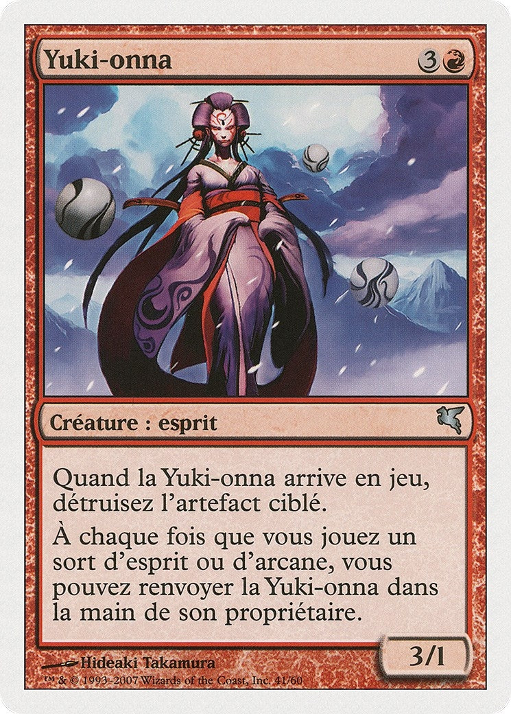 Yuki-Onna (French) - "Yuki-onna" (C41) (Magic Encyclopedia 2005 (Salvat/Hachette))