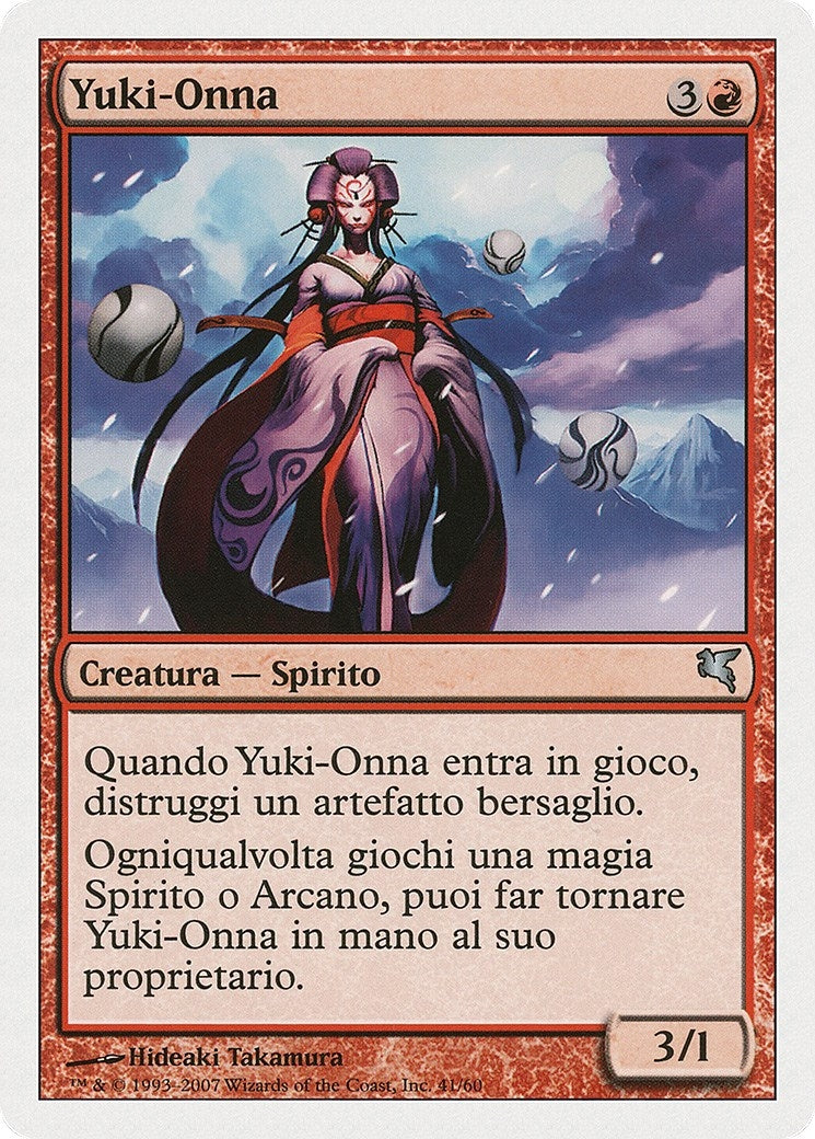 Yuki-Onna (Italian) - "Yuki-Onna" (C41) (Magic Encyclopedia 2005 (Salvat/Hachette))