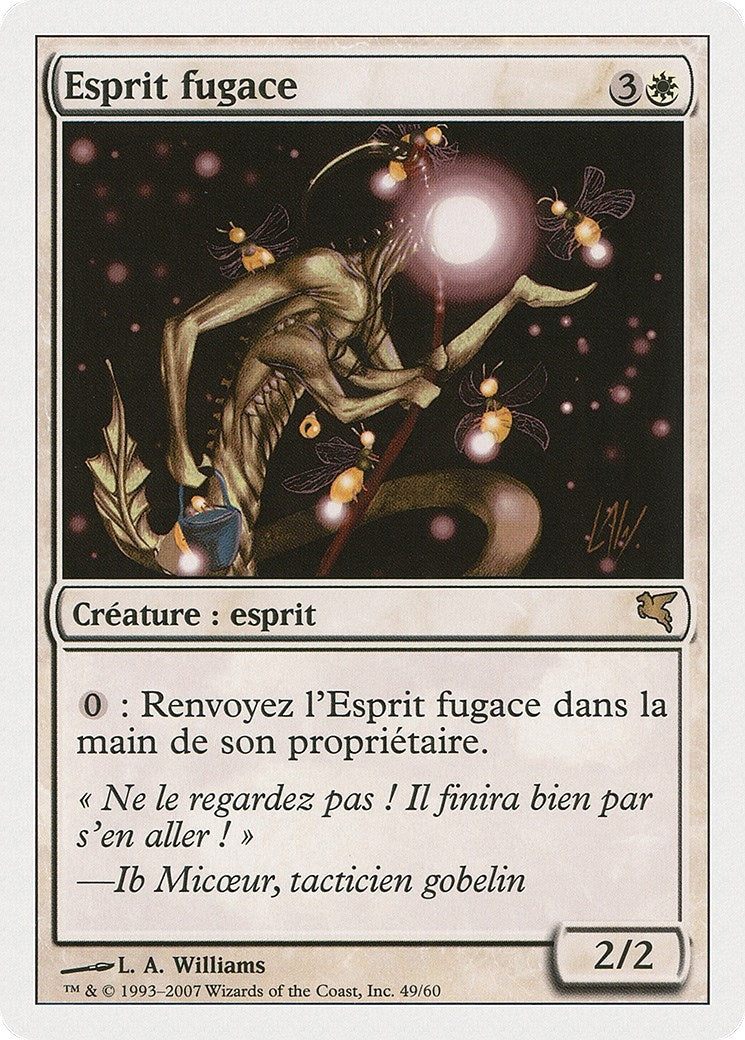 Blinking Spirit (French) - "Esprit fugace" (C49) (Magic Encyclopedia 2005 (Salvat/Hachette))