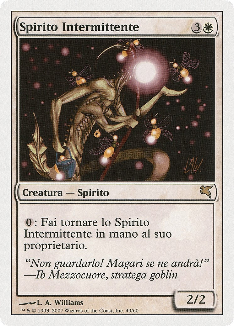 Blinking Spirit (Italian) - "Spirito Intermittente" (C49) (Magic Encyclopedia 2005 (Salvat/Hachette))